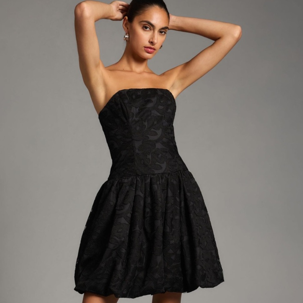 NWT Shoshanna Strapless Drop-Waist Bubble Dress